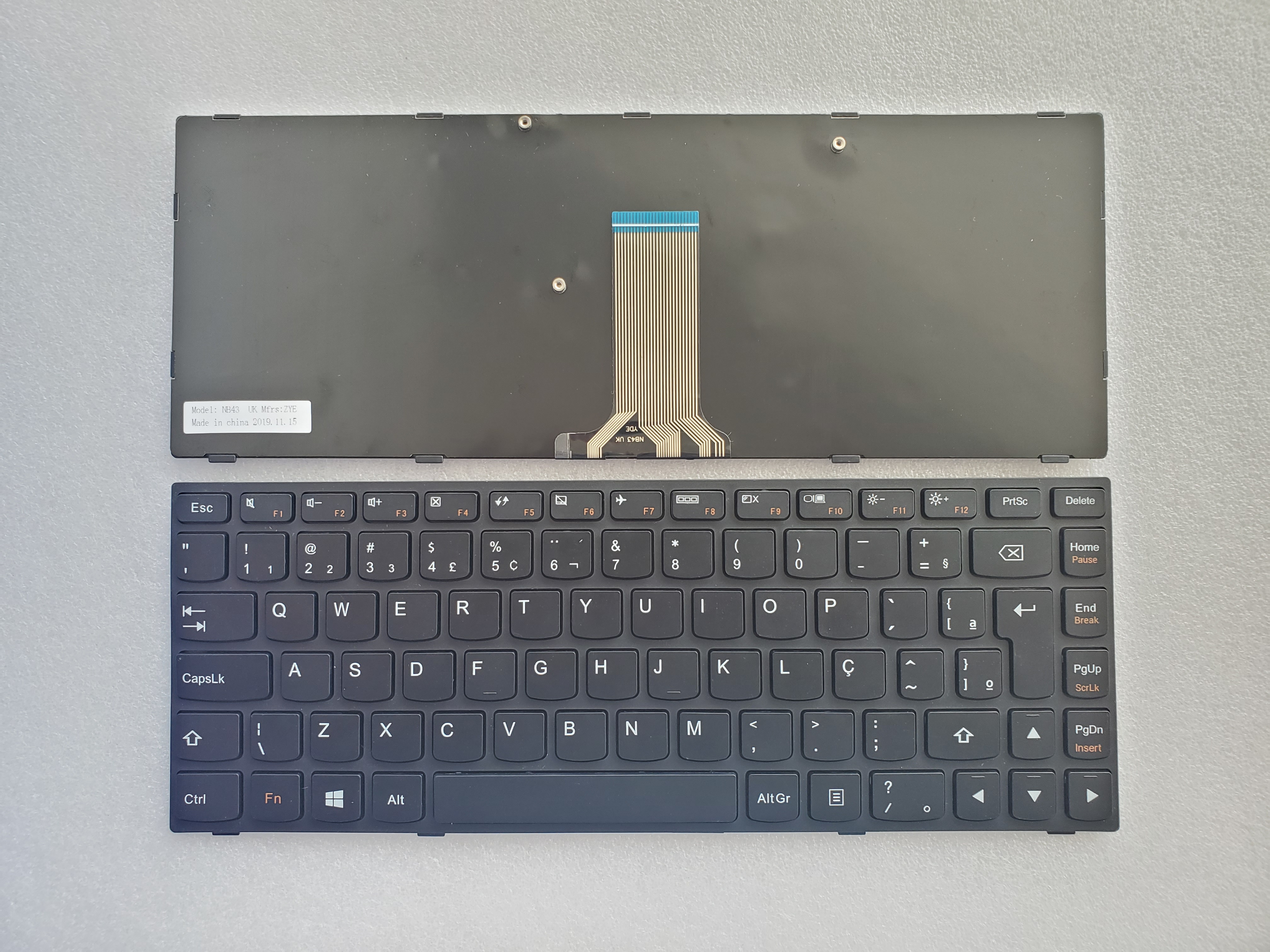 Picture of New Replacement Laptop Keyboard For LENOVO G40/G40-70/G40-30/B40-70/B40-30/Z40-70/300-14IBR BLACK FRAME BLACK (OEM) BR Layout